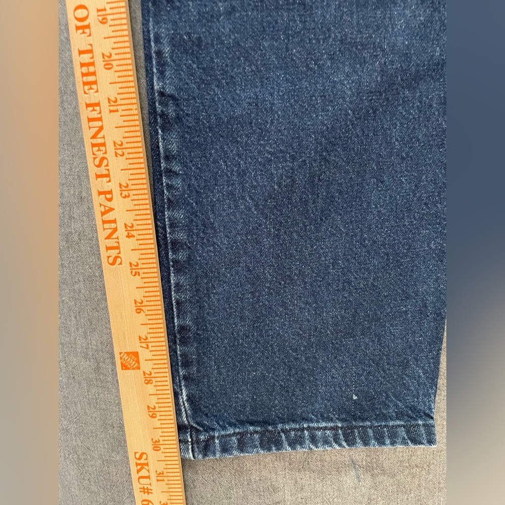 Rockies Vintage High Rise Straight Jeans Blue Dark Wash Denim 100% Cotton - Picture 5 of 7